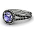 Milgrain Round Tanzanite Engagement Ring - Payton No. 209 image 1