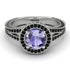 Milgrain Round Tanzanite Engagement Ring - Payton No. 209 image 2