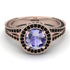 Milgrain Round Tanzanite Engagement Ring - Payton No. 208 image 2