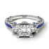 Modern Geometric Diamond Gold Engagement Ring - Beverly No. 63 image 2
