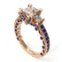Modern Geometric Diamond Gold Engagement Ring - Beverly No. 62 image 1