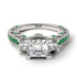 Modern Geometric Diamond Gold Engagement Ring - Beverly No. 18 image 2