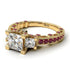 Modern Geometric Diamond Gold Engagement Ring - Beverly No. 46 image 3