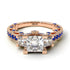 Modern Geometric Diamond Gold Engagement Ring - Beverly No. 62 image 2