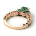 Modern Geometric Emerald Gold Engagement Ring - Beverly No. 35 image 4