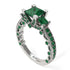 Modern Geometric Emerald Gold Engagement Ring - Beverly No. 21 image 1