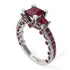 Modern Geometric Ruby Gold Engagement Ring - Beverly No. 57 image 1