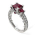 Modern Geometric Ruby Gold Engagement Ring - Beverly No. 12 image 1