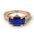 Modern Geometric Sapphire Gold Engagement Ring - Beverly No. 14 image 3
