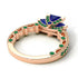 Modern Geometric Sapphire Gold Engagement Ring - Beverly No. 29 image 4