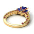 Modern Geometric Sapphire Gold Engagement Ring - Beverly No. 58 image 4