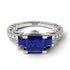 Modern Geometric Sapphire Gold Engagement Ring - Beverly No. 15 image 3
