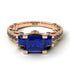 Modern Geometric Sapphire Gold Engagement Ring - Beverly No. 44 image 3