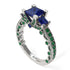 Modern Geometric Sapphire Gold Engagement Ring - Beverly No. 30 image 1
