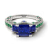Modern Geometric Sapphire Gold Engagement Ring - Beverly No. 30 image 2