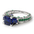 Modern Geometric Sapphire Gold Engagement Ring - Beverly No. 30 image 3