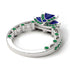 Modern Geometric Sapphire Gold Engagement Ring - Beverly No. 30 image 4