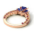 Modern Geometric Sapphire Gold Engagement Ring - Beverly No. 59 image 4