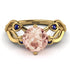 Morganite Blossom 14K Golden Nature Inspired Engagement Ring - Haley No. 913 image 2