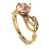 Morganite Blossom 14K Golden Nature Inspired Engagement Ring - Haley No. 901 image 3