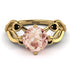 Morganite Blossom 14K Golden Nature Inspired Engagement Ring - Haley No. 907 image 2