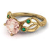 Morganite Blossom 14K Golden Nature Inspired Engagement Ring - Haley No. 904 image 1