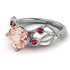 Morganite Blossom 14K Golden Nature Inspired Engagement Ring - Haley No. 912 image 1