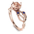 Morganite Blossom 14K Golden Nature Inspired Engagement Ring - Haley No. 914 image 3