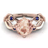 Morganite Blossom 14K Golden Nature Inspired Engagement Ring - Haley No. 914 image 2