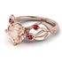 Morganite Blossom 14K Golden Nature Inspired Engagement Ring - Haley No. 911 image 1