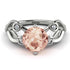 Morganite Blossom 14K Golden Nature Inspired Engagement Ring - Haley No. 903 image 2
