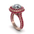 Diamond Pave Double Halo Engagement Ring - Eve No. 47 image 2