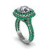 Diamond Pave Double Halo Engagement Ring - Eve No. 18 image 2
