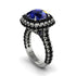 Sapphire Pave Double Halo Engagement Ring - Eve No. 45 image 2