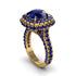 Sapphire Pave Double Halo Engagement Ring - Eve No. 73 image 2