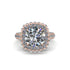 Diamond Pave Double Halo Engagement Ring - Eve No. 2 image 3