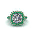 Diamond Pave Double Halo Engagement Ring - Eve No. 17 image 3