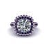 Diamond Pave Double Halo Engagement Ring - Eve No. 62 image 3