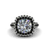 Diamond Pave Double Halo Engagement Ring - Eve No. 33 image 3