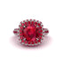 Ruby Pave Double Halo Engagement Ring - Eve No. 57 image 3