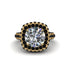 Diamond Pave Double Halo Engagement Ring - Eve No. 31 image 3