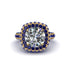 Diamond Pave Double Halo Engagement Ring - Eve No. 61 image 3