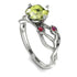 Peridot Blossom 14K Golden Nature Inspired Engagement Ring - Haley No. 712 image 3