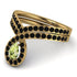 Peridot Pear Shape Stacking Bridal Set - Emilia No. 707 image 3