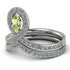 Peridot Pear Shape Stacking Bridal Set - Emilia No. 703 image 2