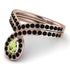 Peridot Pear Shape Stacking Bridal Set - Emilia No. 708 image 3