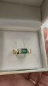 Emerald Cut Emerald Band - Londyn No. 4