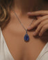 Sapphire Tear Of Eternity Pendant - Jolene No. 75