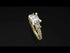 Modern Geometric Diamond Gold Engagement Ring - Beverly No. 1