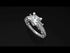 Modern Geometric Diamond Gold Engagement Ring - Beverly No. 3